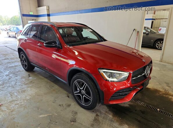 W1N0G8EB1LF822076 2020 MERCEDES-BENZ GLC-CLASS Бордовый Передняя правая четверть