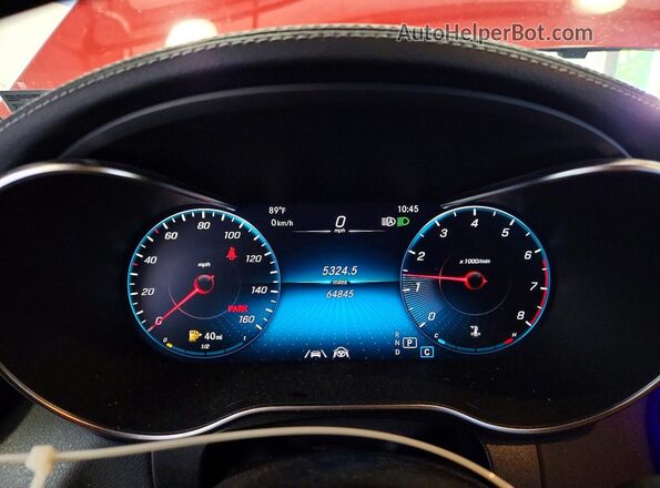 W1N0G8EB1LF822076 2020 MERCEDES-BENZ GLC-CLASS Бордовый Вид щитка приборов