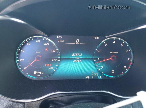 W1N0G8EB3NV349886 2022 MERCEDES-BENZ GLC-CLASS Black Вид щитка приладів