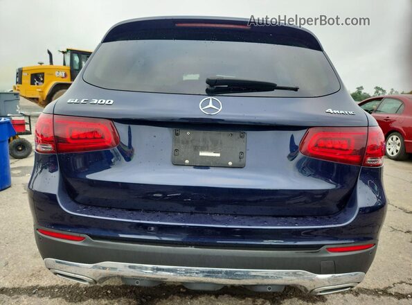 W1N0G8EB5MF987887 2021 MERCEDES-BENZ GLC-CLASS Blue Widok z tyłu