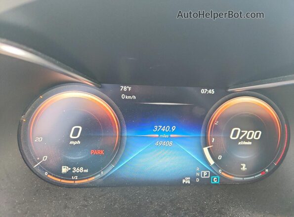 W1N0G8EB5MF987887 2021 MERCEDES-BENZ GLC-CLASS Blue Widok zestawu wskaźników