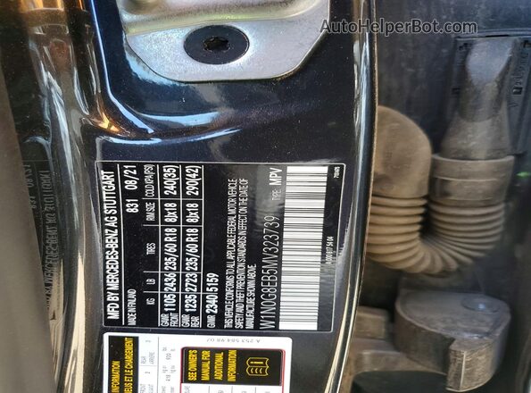 W1N0G8EB5MV323739 2021 MERCEDES-BENZ GLC-CLASS Black Вид підкапотного простору