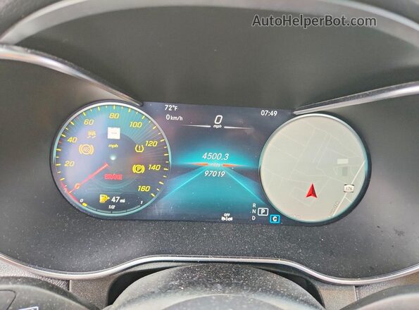 W1N0G8EB6LF860211 2020 MERCEDES-BENZ GLC-CLASS White Vista del cuadro de instrumentos