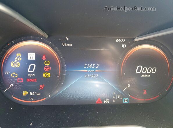 W1N0G8EB6NG121644 2022 MERCEDES-BENZ GLC-CLASS White Instrument cluster view