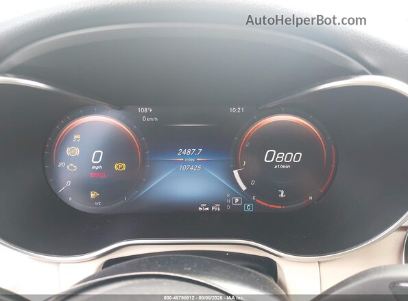 W1N0G8EB7MF883692 2021 MERCEDES-BENZ GLC 300 Белый Вид задних сидений