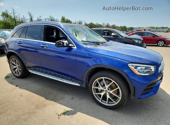 W1N0G8EB7MV306165 2021 MERCEDES-BENZ GLC-CLASS Blue Delantero derecho