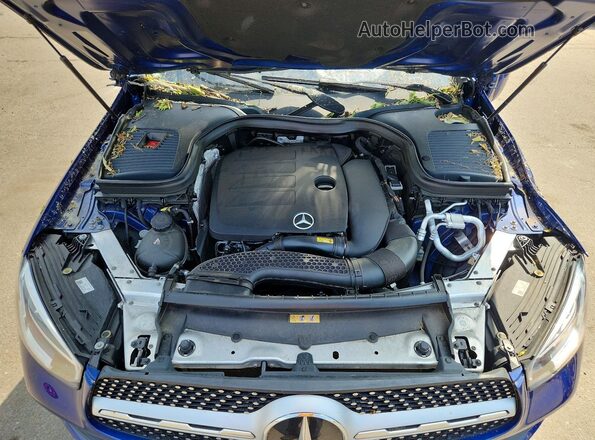 W1N0G8EB7MV306165 2021 MERCEDES-BENZ GLC-CLASS Blue Vista del compartimento del motor
