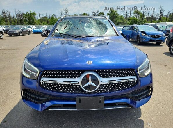 W1N0G8EB7MV306165 2021 MERCEDES-BENZ GLC-CLASS Blue Vista frontal
