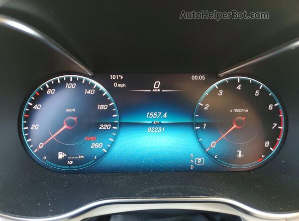W1N0G8EB8LF770087 2020 MERCEDES-BENZ GLC-CLASS White Widok zestawu wskaźników