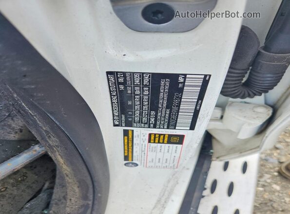 W1N0G8EB9MF998732 2021 MERCEDES-BENZ GLC-CLASS White Vista de la etiqueta del VIN
