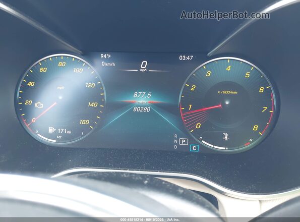 W1N0G8EBXLF819645 2020 MERCEDES-BENZ GLC 300 White Вид задніх сидінь