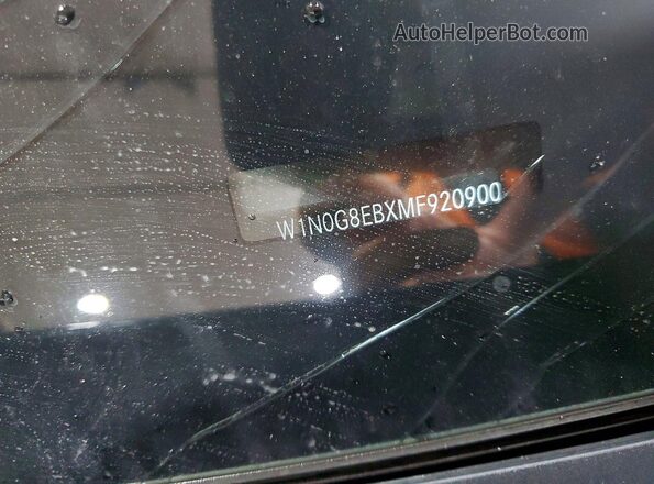 W1N0G8EBXMF920900 2021 MERCEDES-BENZ GLC-CLASS Blue Vista de la etiqueta del VIN