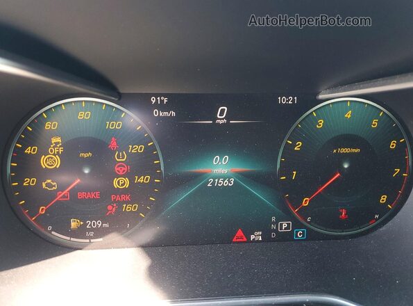 W1N0G8EBXNV353367 2022 MERCEDES-BENZ GLC-CLASS Black ხელსაწყოთა პანელის ხედი