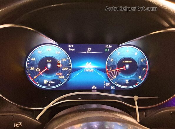 W1N0J8EB4MF910218 2021 MERCEDES-BENZ GLC-CLASS Gray Vista del cuadro de instrumentos
