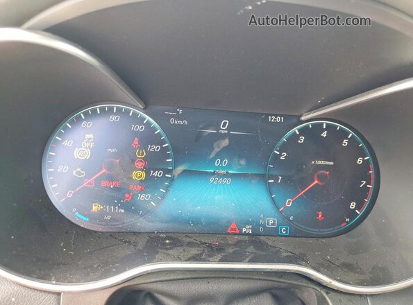W1N0J8EB6MF948386 2021 MERCEDES-BENZ GLC-CLASS White Widok zestawu wskaźników