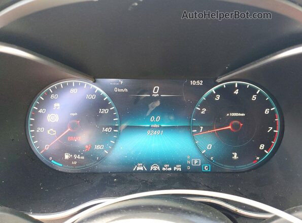 W1N0J8EB6MF948386 2021 MERCEDES-BENZ GLC-CLASS White Widok zestawu wskaźników