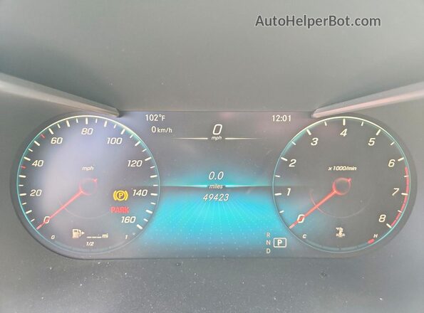 W1N0J8EB8MF933274 2021 MERCEDES-BENZ GLC-CLASS Red Вид щитка приладів