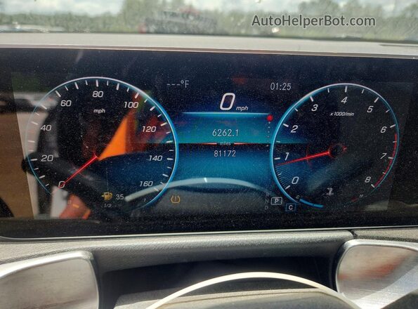 W1N4M4GB2LW045990 2020 MERCEDES-BENZ GLB-CLASS White Vista del cuadro de instrumentos