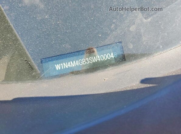 W1N4M4GB3SW400048 2025 MERCEDES-BENZ GLB-CLASS White Vista de la etiqueta del VIN