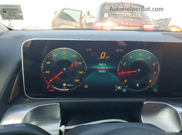 W1N4M4HB1LW032162 2020 MERCEDES-BENZ GLB-CLASS White Instrument cluster view