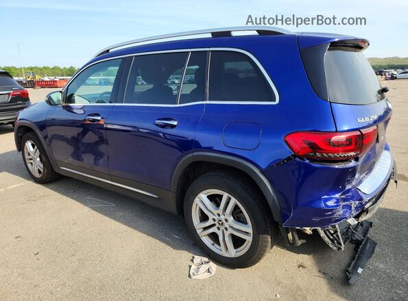 W1N4M4HB1MW109498 2021 MERCEDES-BENZ GLB-CLASS Синий Задняя левая четверть