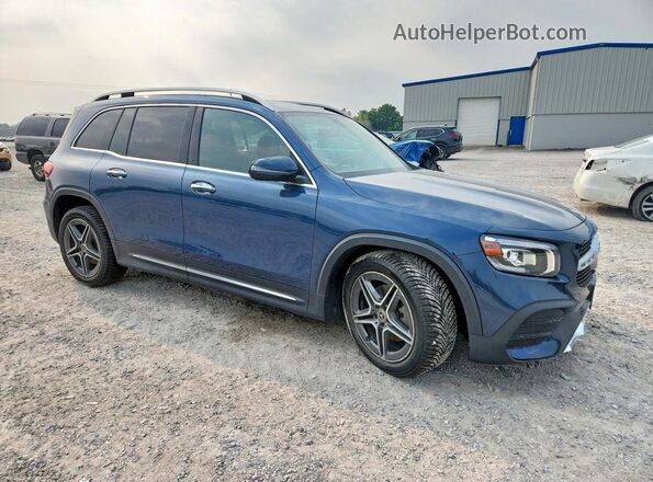 W1N4M4HB2MW080934 2021 MERCEDES-BENZ GLB-CLASS Синий Передняя правая четверть