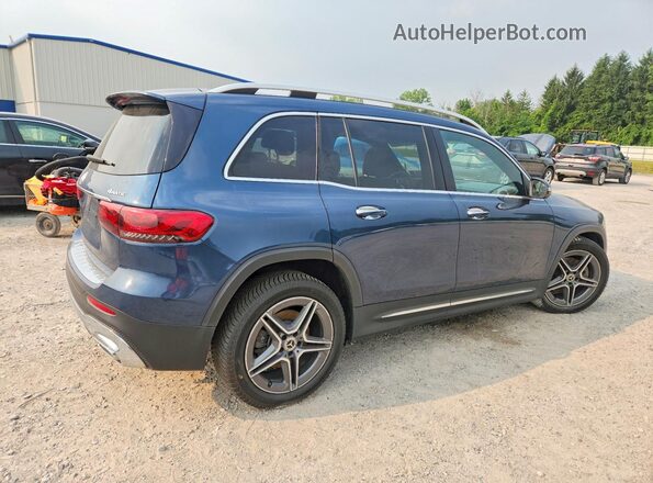 W1N4M4HB2MW080934 2021 MERCEDES-BENZ GLB-CLASS Синий Задняя правая четверть