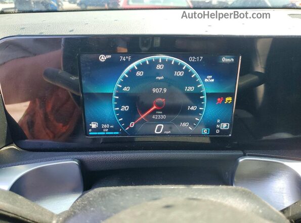 W1N4M4HB2MW101541 2021 MERCEDES-BENZ GLB-CLASS White Instrument cluster view