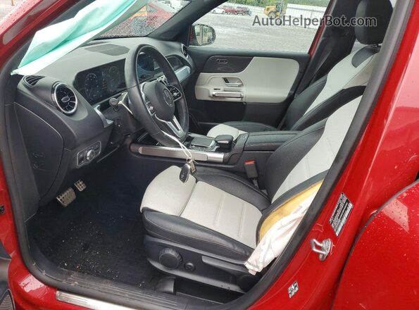 W1N4M4HB5NW188448 2022 MERCEDES-BENZ GLB-CLASS Red წინა სალონის ხედი