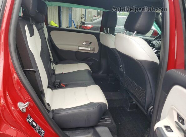 W1N4M4HB5NW188448 2022 MERCEDES-BENZ GLB-CLASS Red უკანა სალონის ხედი