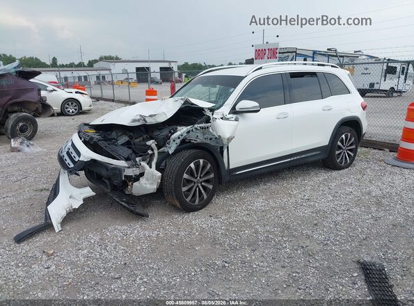 W1N4M4HB6MW112509 2021 MERCEDES-BENZ GLB-CLASS White წინა მარცხენა ხედი სამი მეოთხედიდან