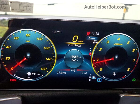 W1N4M4HBXPW279511 2023 MERCEDES-BENZ GLB-CLASS White Vista del cuadro de instrumentos