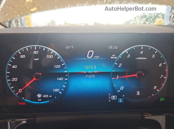 W1N4N4HB2PJ489305 2023 MERCEDES-BENZ GLA White Vista del cuadro de instrumentos