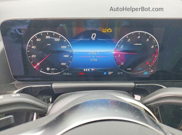 W1N4N4HB3TJ788232 2026 MERCEDES-BENZ GLA Black Вид щитка приладів
