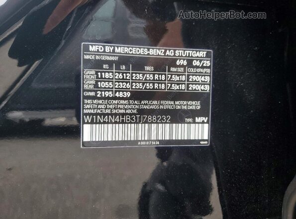 W1N4N4HB3TJ788232 2026 MERCEDES-BENZ GLA Black Вид підкапотного простору