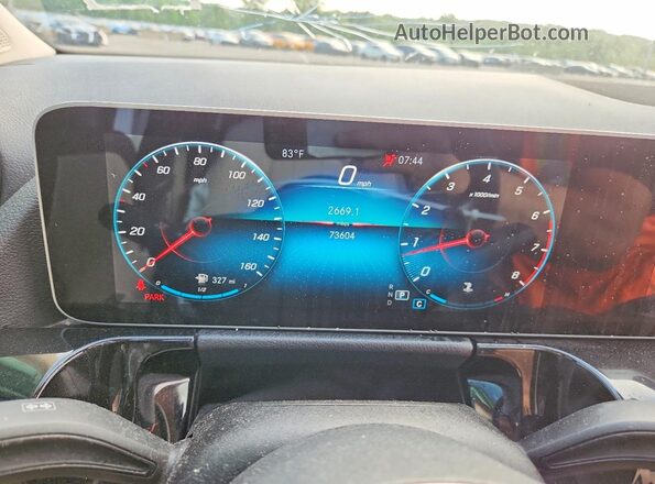 W1N4N4HB7MJ269721 2021 MERCEDES-BENZ GLA White Widok zestawu wskaźników