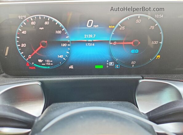 W1N9M0KB4PN070715 2023 MERCEDES-BENZ EQB White Вид щитка приладів