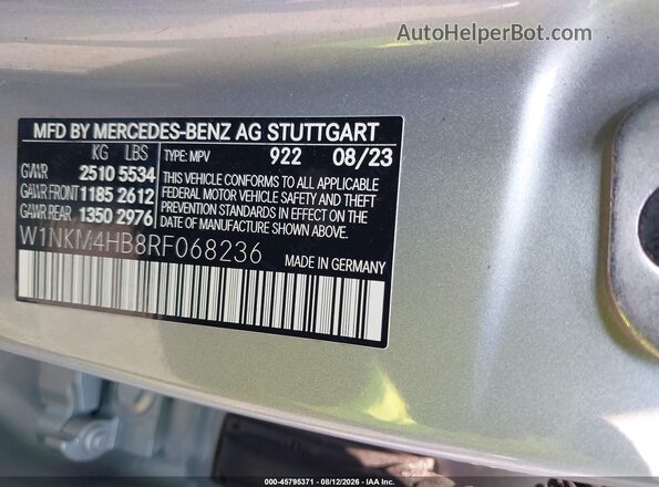 W1NKM4HB8RF068236 2024 MERCEDES-BENZ GLC 300 Silver ძრავის განყოფილების ხედი