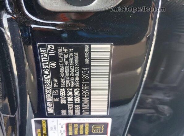 W1NKM4HB9RF118934 2024 MERCEDES-BENZ GLC-CLASS Черный Вид подкапотного пространства