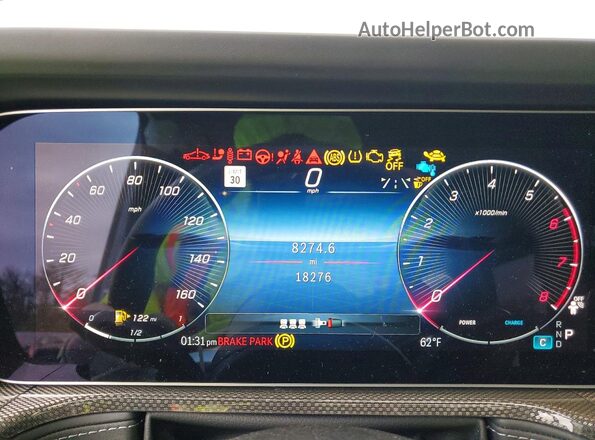 W1NWH1ABXSX004908 2025 MERCEDES-BENZ G-CLASS Blue Вид щитка приладів