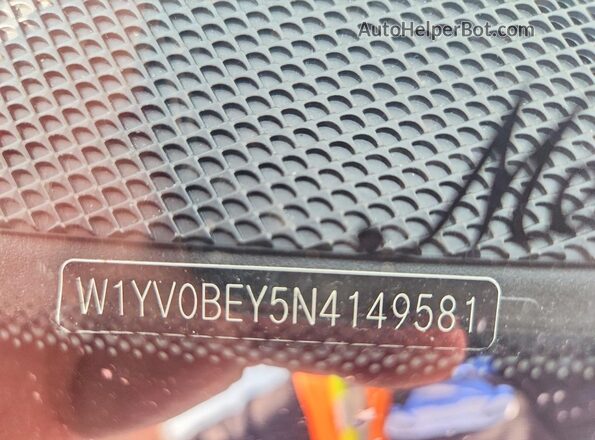 W1YV0BEY5N4149581 2022 MERCEDES-BENZ METRIS Black VIN կոդի պիտակի տեսք