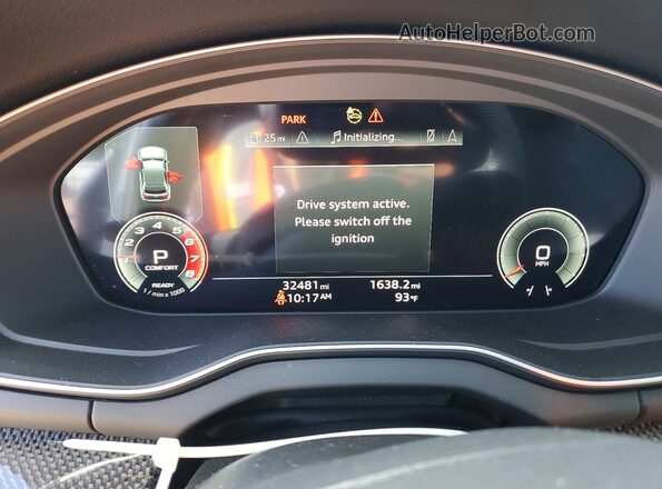 WA134BFY7M2070710 2021 AUDI SQ5 Gray Instrument cluster view
