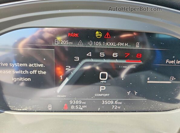 WA15AAFY2R2123865 2024 AUDI Q5 Gray ხელსაწყოთა პანელის ხედი
