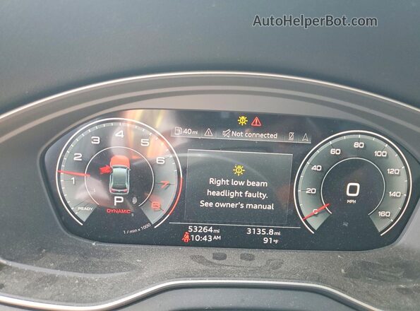 WA15AAFY6P2147342 2023 AUDI Q5 Угольный Вид щитка приборов