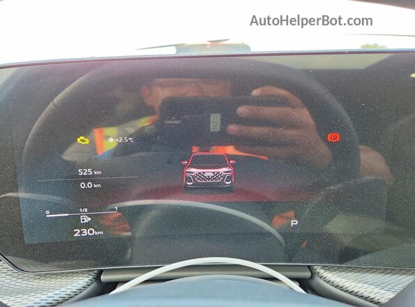 WA16AAGU4S2045594 2025 AUDI Q5 White Instrument cluster view