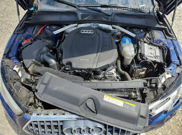 WA18NAF42HA050404 2017 AUDI A4 Blue Rear interior view