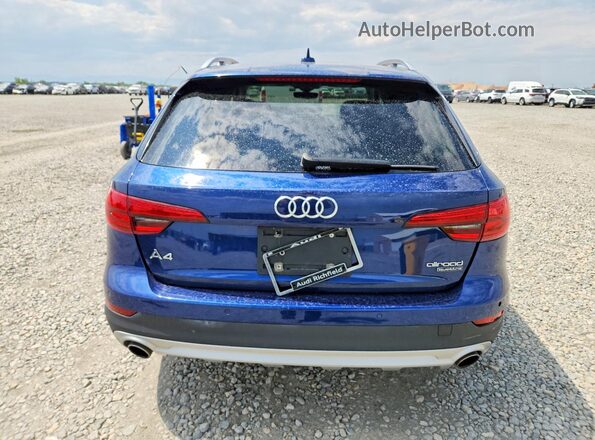 WA18NAF42HA050404 2017 AUDI A4 Blue Rear view