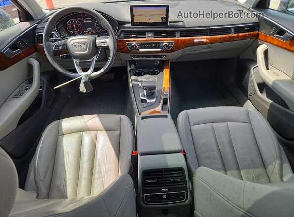 WA18NAF42HA050404 2017 AUDI A4 Blue Dashboard view