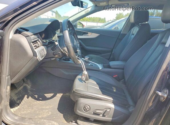 WA19NAF49JA028975 2018 AUDI A4 Угольный Вид салона спереди