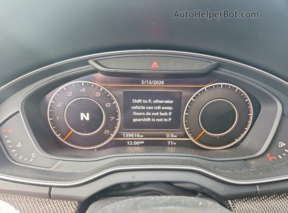 WA1A4AFY4J2022515 2018 AUDI SQ5 Black Սարքավորումների վահանակի տեսք